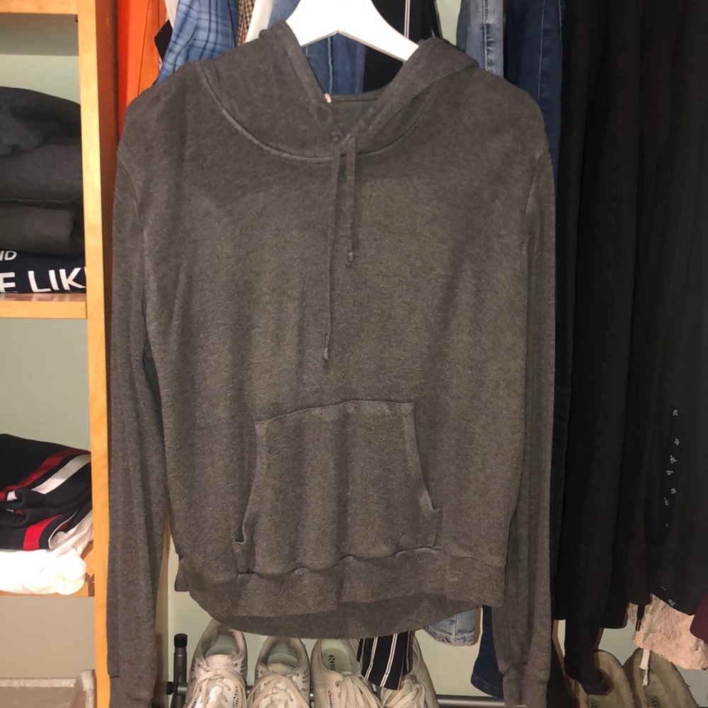 grey brandy melville hoodie